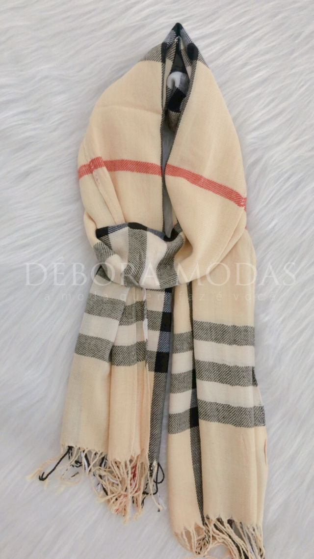 Echarpe xadrez 2024 burberry replica