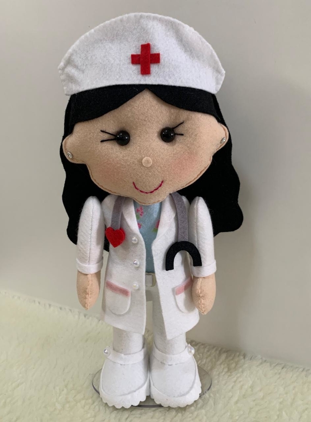 Carreira Boneca Papel Com Enfermeira Professor Garçonete Médico
