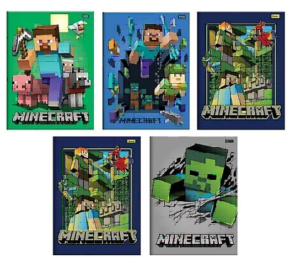 Caderno Brochurão Minecraft Capa Dura 96fls Foroni - Papelaria Criativa