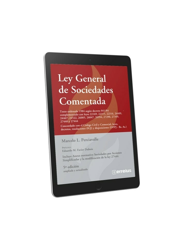 E Book Ley General De Sociedades Comentada 5 Ed Páginas 808 Fecha