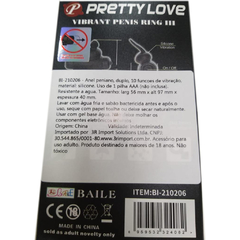 Pretty Love Vibrant Penis Ring III - Anel Peniano Duplo com Vibração - comprar online