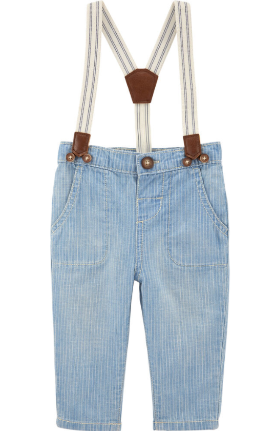 Calça Jeans Com Suspensório Osh Kosh Bigosh - Carters