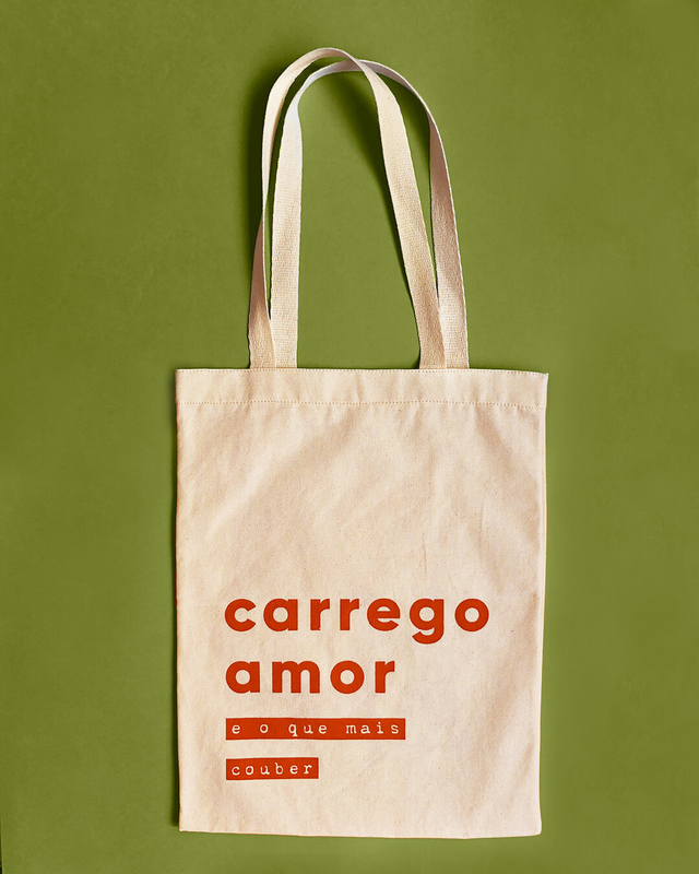 Eco bag Carrego apena o que me faz ser leve – Loja Fundação José Silveira