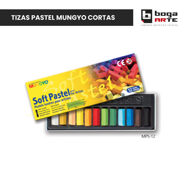 Tiza Pastel Mungyo De 12 Colores Dibujo