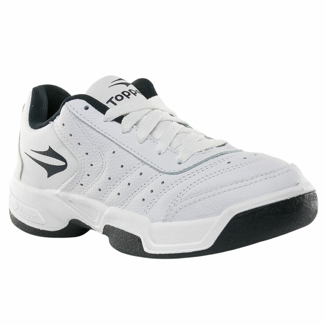 Zapatillas topper blancas online cuero