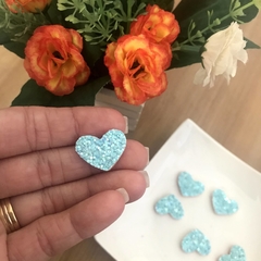 Aplique Patch Glitter Flocado Mini Coração (2cm) na internet