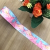 Fita Bela Fita Tie Dye Rosa/Azul (38mm) - 2 metros