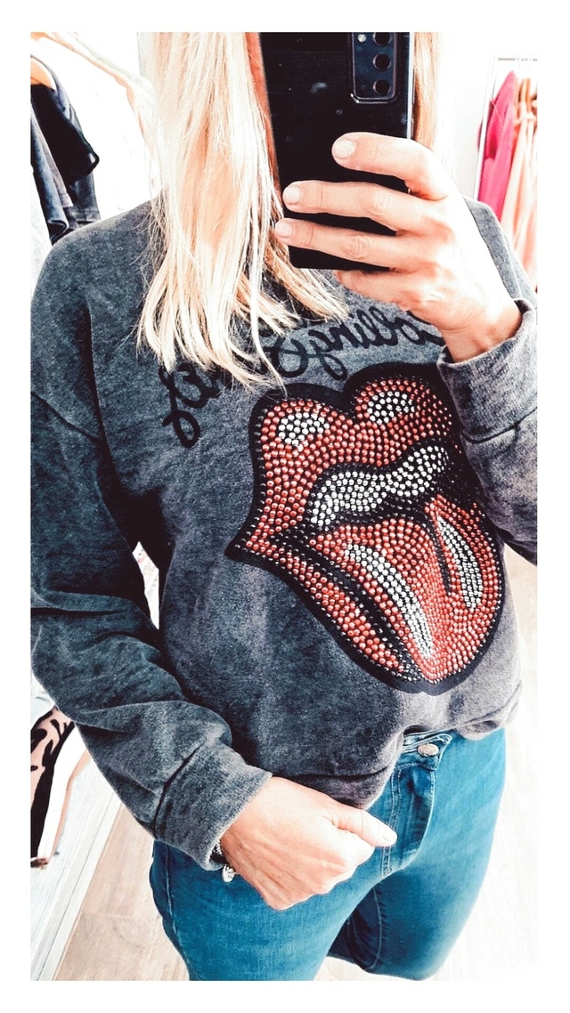 Rolling stones best sale sequin sweatshirt