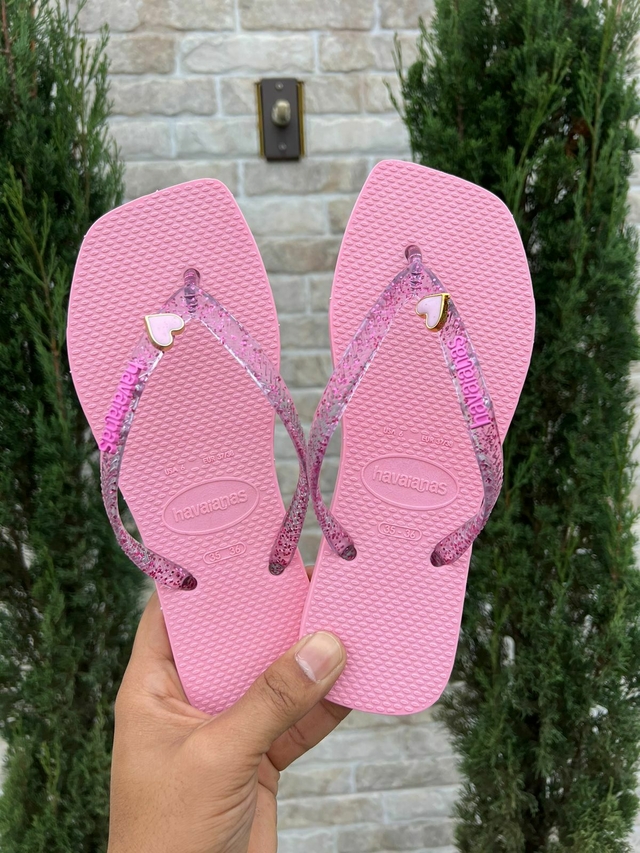 Sandália Havaianas Slim Crystal Swarovski Original Premium