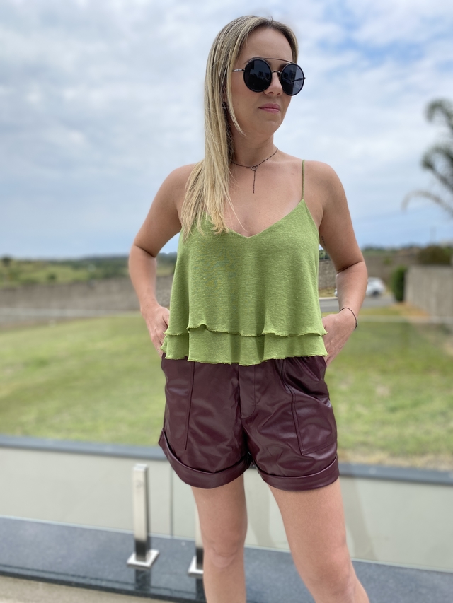 Blusa Arezzo Verde Comprar em Cabide Rosa Brasil