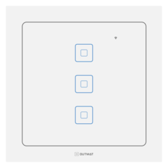 Interruptor Wi-Fi 4x4 - 3 Botões Branco - comprar online