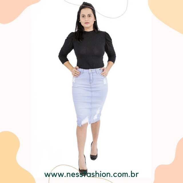 Saia Keila Challot Hadock Comprar em NessFashion