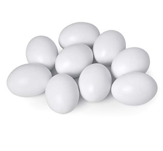 Huevos de plastico