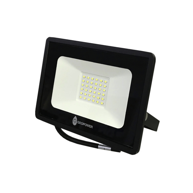 REFLECTOR FLAT LED LUZ FRÍA 30W GEOPOWER