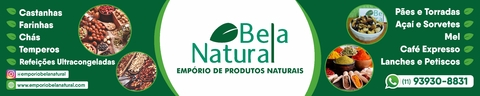 Imagem do banner rotativo Empório Bela Natural I Produtos Naturais