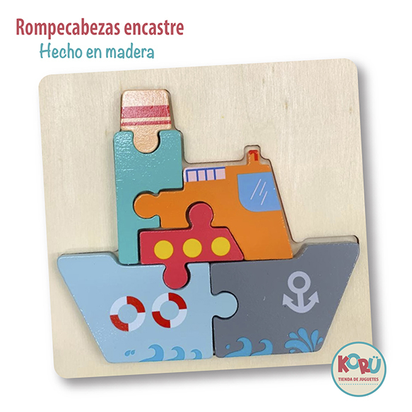 Rompecabezas deals encastre madera