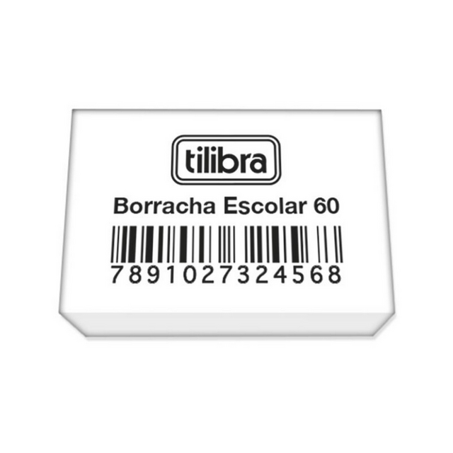 Borracha Escolar Branca 20 Grande Tilibra