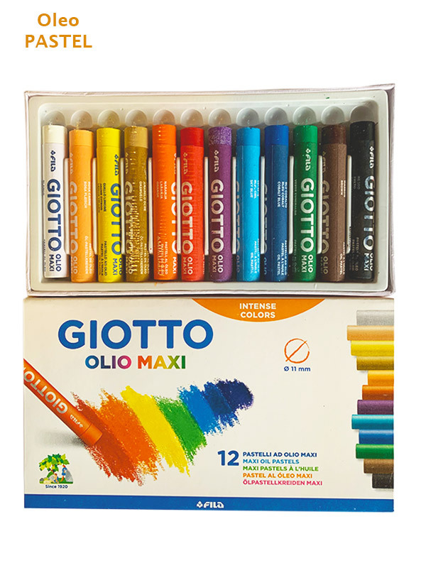 PASTEL AL OLEO GIOTTO MAXI - X 12 unidades