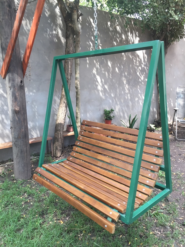 Hamaca Colgante para jardin con Soporte Madera