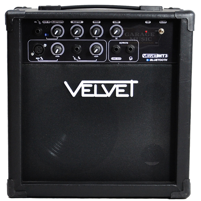 Amplificador Bluetooth Bajo Guitarra Microfono Velvet