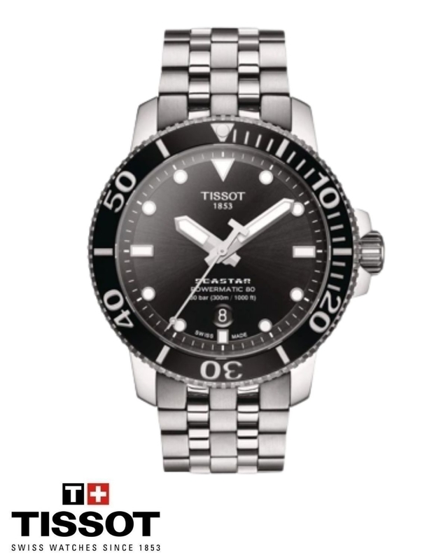 Tissot men's seastar 2025 1000 powermatic 80