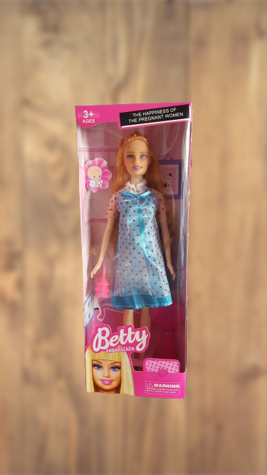Muñeca Juguete Tipo Barbie Betty Embarazada 3