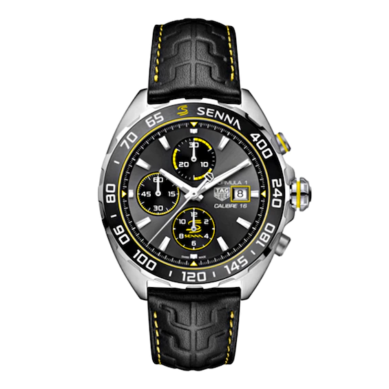 REL GIO HEUER FORMULA 1 SENNA CALIBER 16 CRON GRAFO MASCULINO