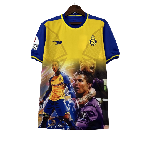 Camisa Al-Nassr FC Home 2022/2023 Amarela e Azul – Versão Torcedor