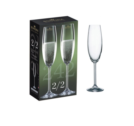 Set X6 copas para champagne gastro 230ml Bohemia