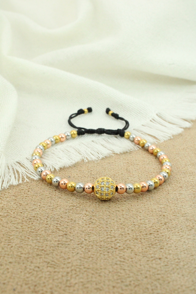 PULSERA ESFERA 3 OROS Comprar En LA BIJOUTERIA