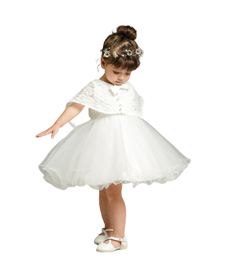 Vestido de batizado luxo para bebê 2025