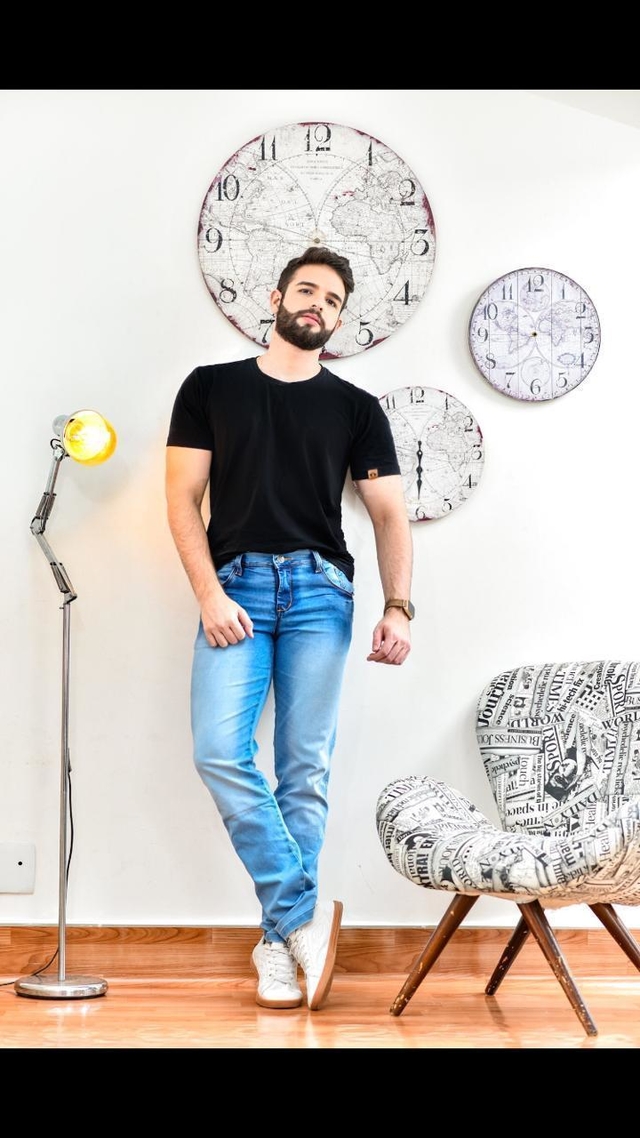 Calça jogger masculina jeans - Comprar em Drica Costa