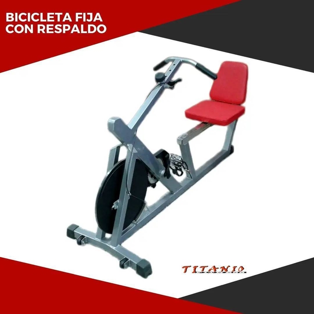 Bicicleta fija best sale vertical con respaldo