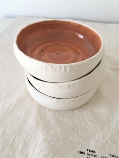 Jabonera de cerámica grande terracota - comprar online