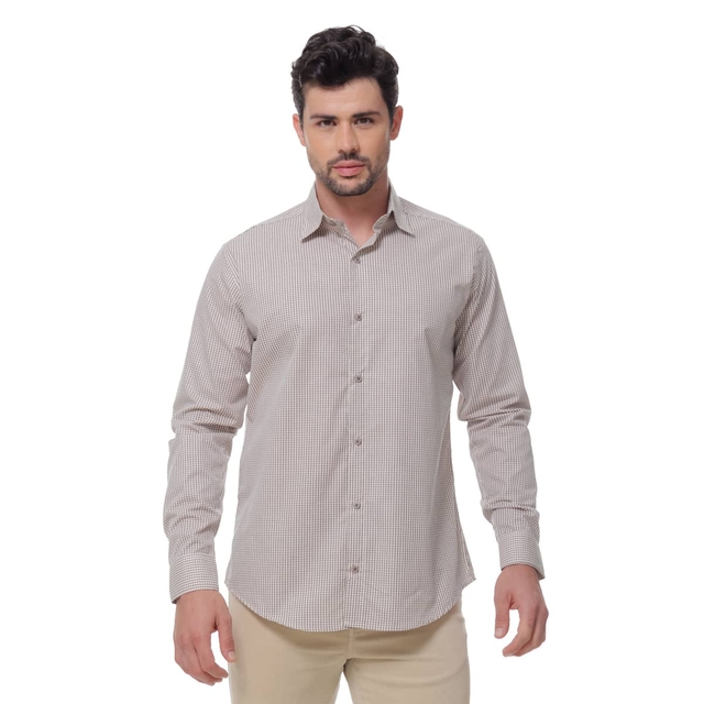 CAMISA MANGA LONGA XADREZ PREMIUM AMARELA