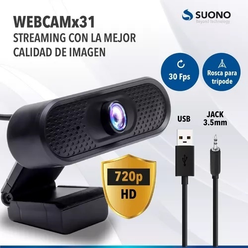 Camara Webcam Para Pc Full Hd 1080p Con Mic Noga + Tripode