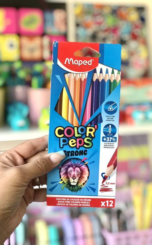 LAPICES DE COLORES STRONG MAPED EN CAJA X12