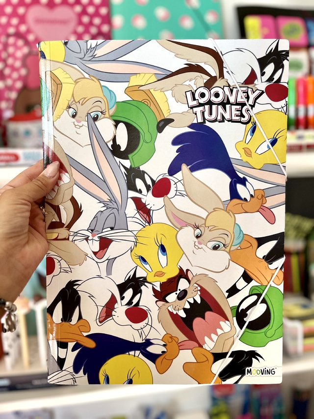 Carpeta Oficio Solapas Looney Tunes Mooving