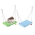 Imagem do Papagaio de madeira hamster balanço pendurado sino gaiola brinquedo chinchila mouse poleiro acessórios para animais estimação e56e