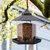 Plástico grande pendurado selvagem pássaro alimentador recipiente com pendurar corda hexágono à prova de chuva ao ar livre em forma de pássaro selvagem alimentador decoração do jardim - loja online