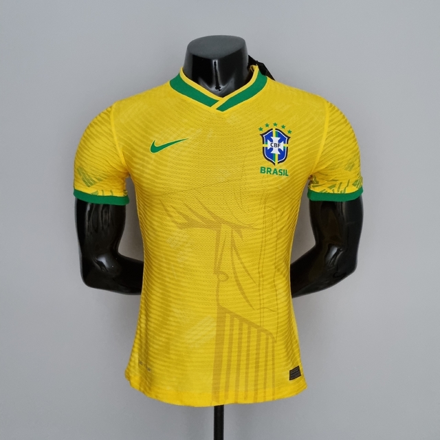 Camisa De Seleção Brasileira 2022 Copo Do Mundo Preto Personalizar