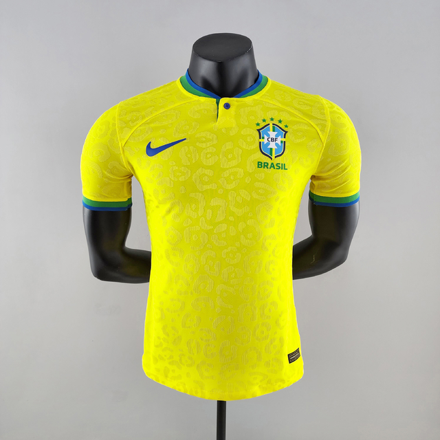 Blusa Seleção Brasil Treino 20/21 Nike Masculina - Preto+Amarelo