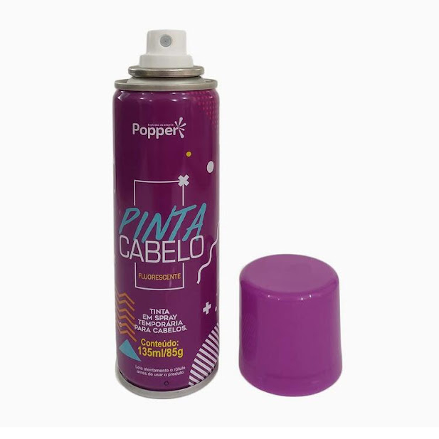 Tinta Spray Temporparia Para Cabelo Roxo  Mercadoce - Mercadoce - Doces,  Confeitaria e Embalagem