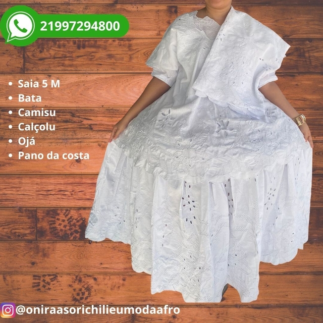 Saia sales baiana branca