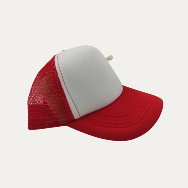 Gorro Trucker Liso de Niños c frente blanco GD1096