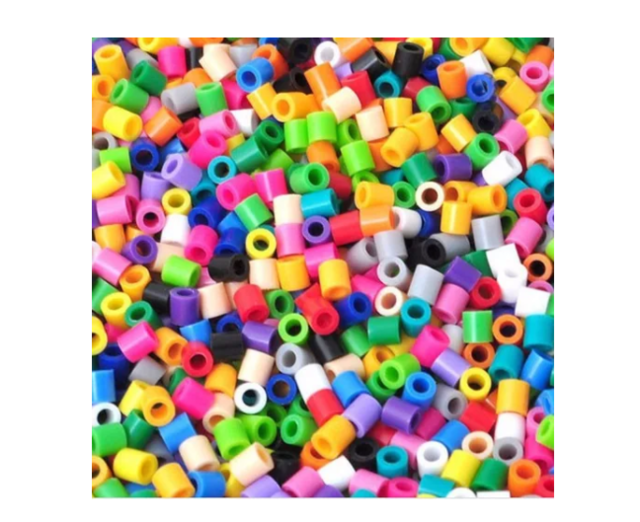 Canutillos beads 3000 unidades (pack x3) tonos rojos