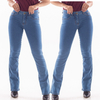 Kit 2 Calça Feminina Jeans Tradicional Premium Lycra Casual