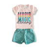 Conjunto Com Blusa E Shorts Cacau Kids Magic Dreams