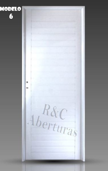 Puerta Aluminio 1/4 Vidrio Repartido 80x200