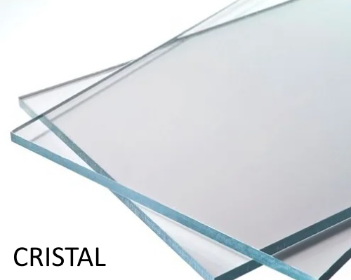 Placa de policarbonato compacto (2 m x 1,3 m x 4 mm, Policarbonato,  Transparente)